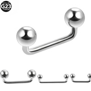 G23 Titanium Double Ball Surface Bar