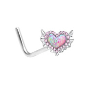 Heart Shaped Nose Stud