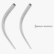 G23 Titanium Curved Inner Thread Pin Taper 